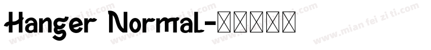 Hanger Normal字体转换